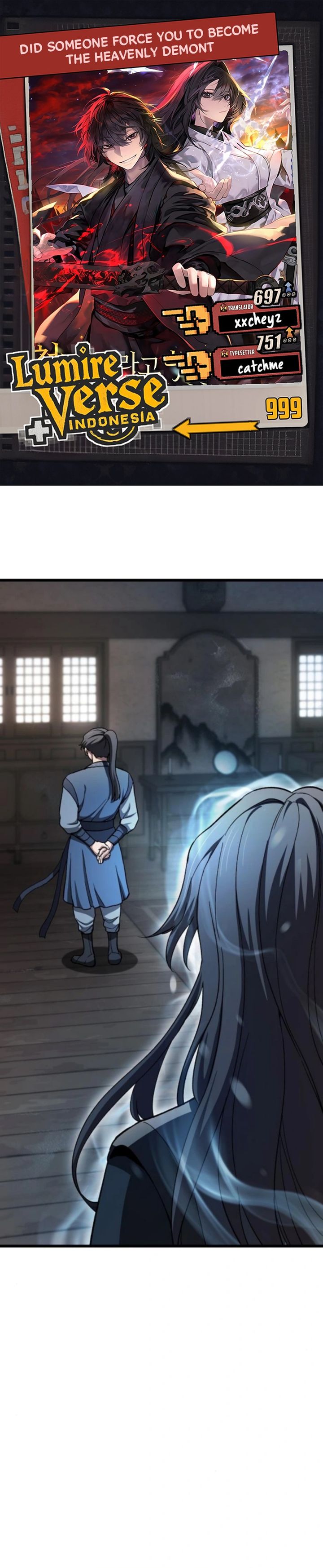 Who’s threatening you with a knife to make you a Heavenly Demon? Chapter 20 Bahasa Indonesia