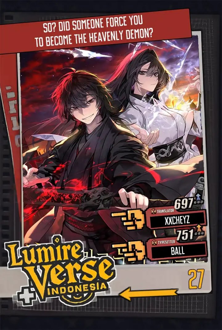 Who’s threatening you with a knife to make you a Heavenly Demon? Chapter 27 Bahasa Indonesia