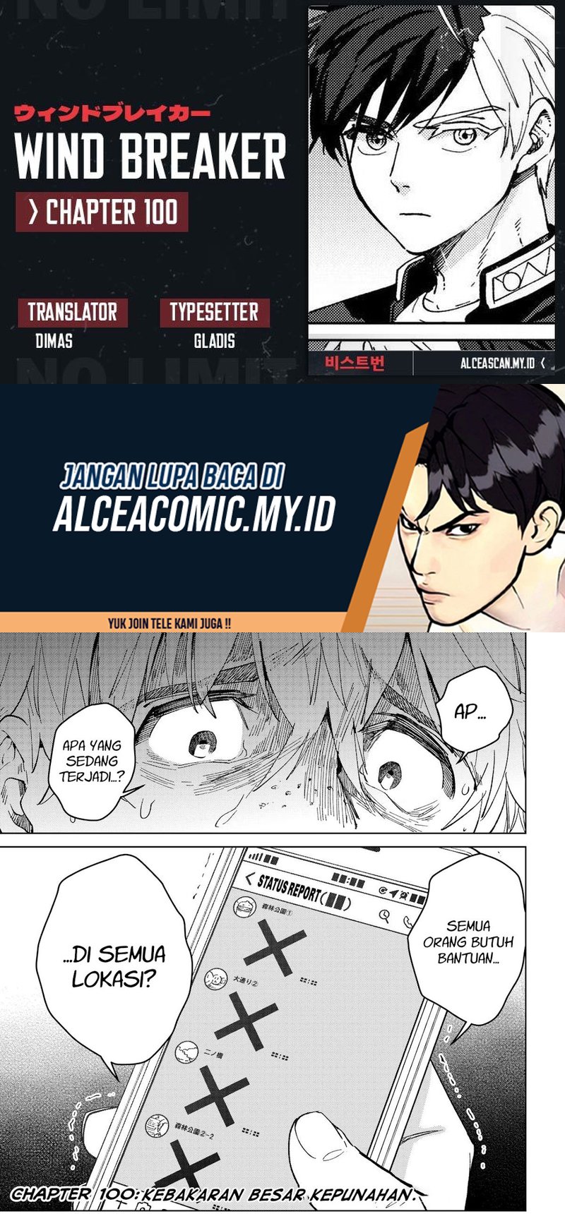Wind Breaker (NII Satoru) Chapter 100 Bahasa Indonesia