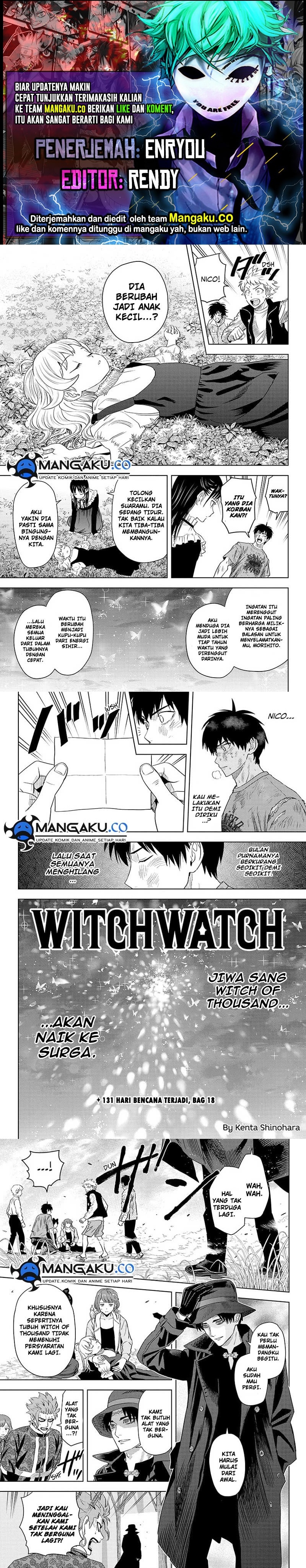 Witch Watch Chapter 131 Bahasa Indonesia
