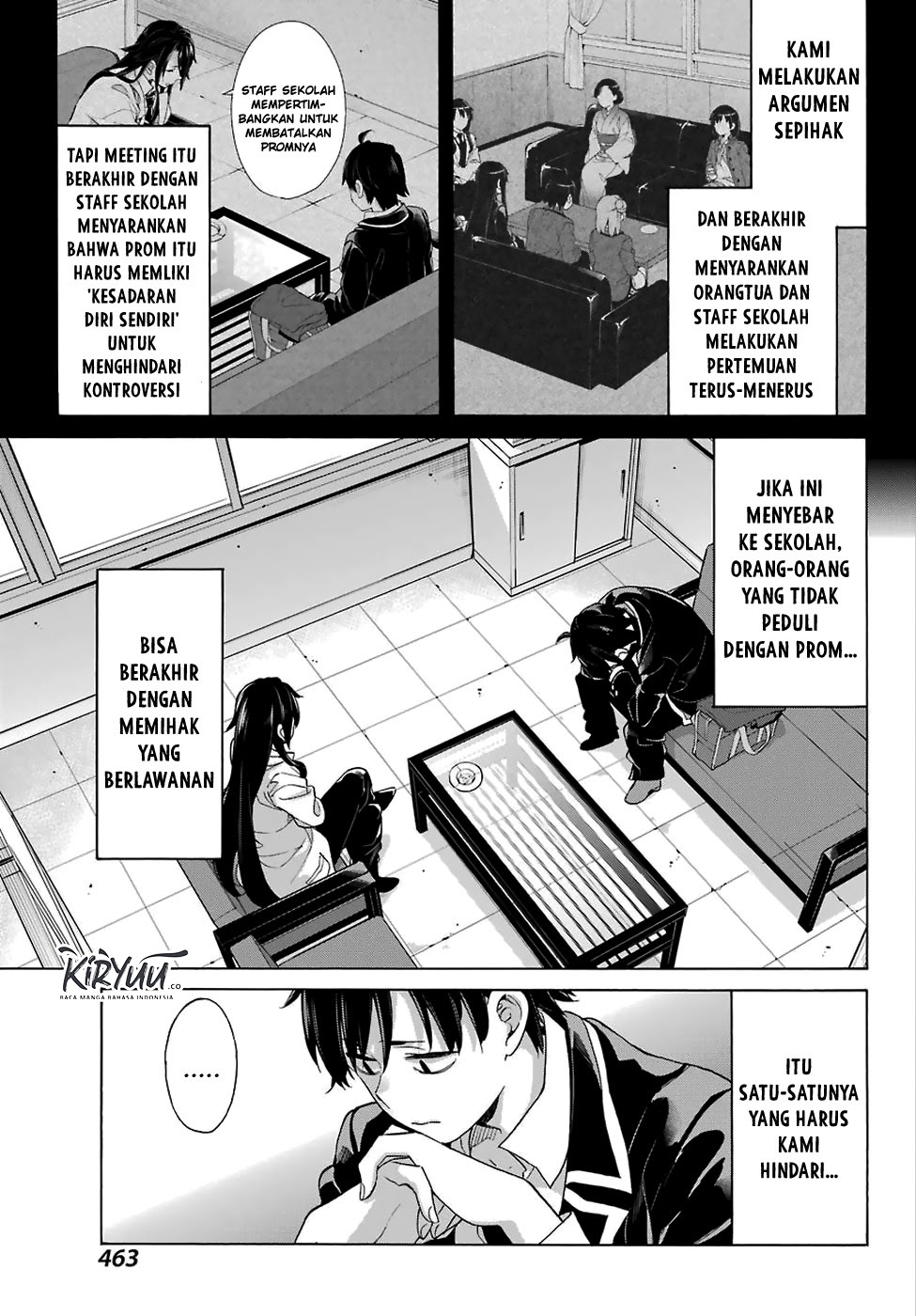 Yahari Ore no Seishun Love Comedy wa Machigatteiru.: Monologue Chapter 76 Bahasa Indonesia