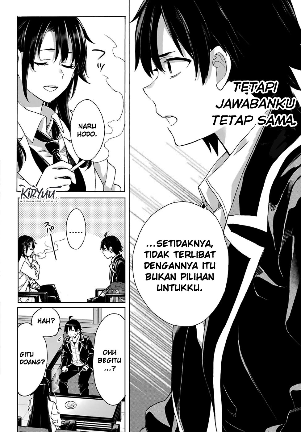 Yahari Ore no Seishun Love Comedy wa Machigatteiru.: Monologue Chapter 76 Bahasa Indonesia