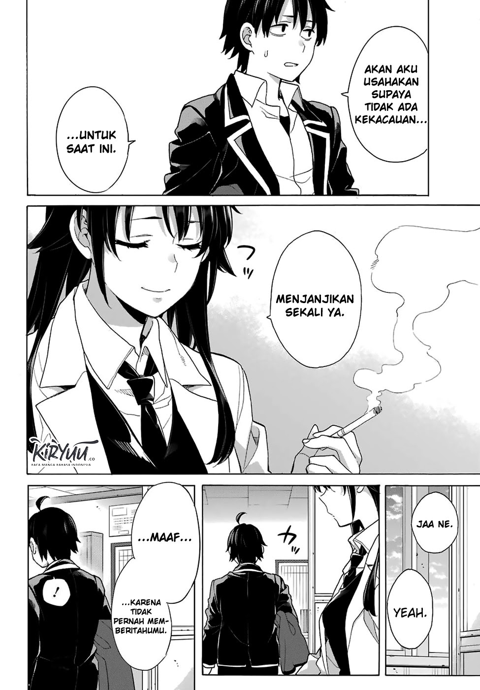 Yahari Ore no Seishun Love Comedy wa Machigatteiru.: Monologue Chapter 76 Bahasa Indonesia