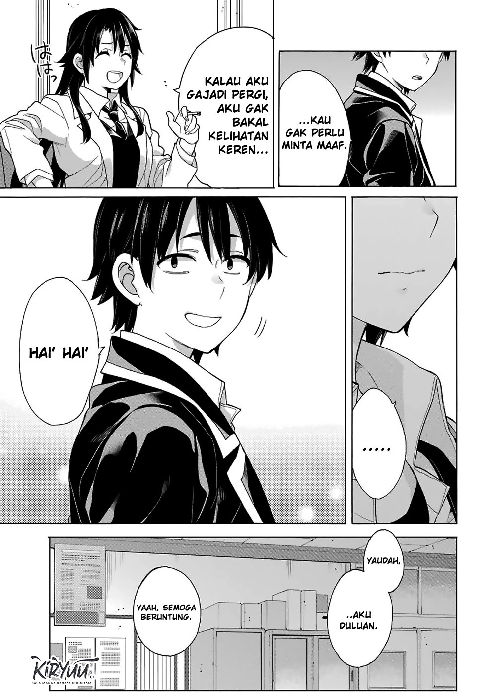 Yahari Ore no Seishun Love Comedy wa Machigatteiru.: Monologue Chapter 76 Bahasa Indonesia