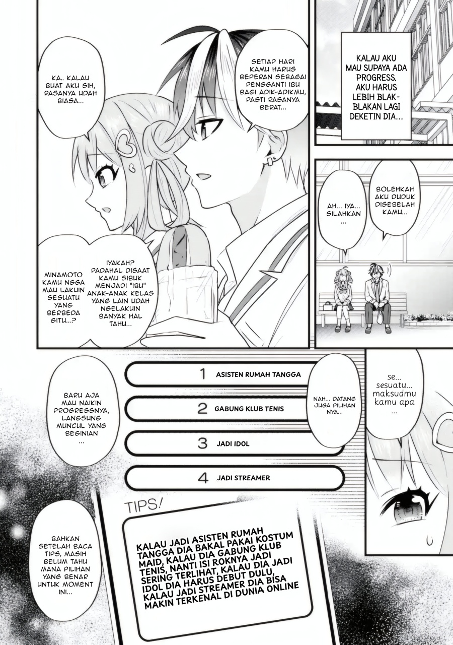 Yarikonda ren’ai game no akuyaku ni tensei shita node, gensaku chishiki de hiroin o kōryaku shimasu Chapter 04.5 Bahasa Indonesia