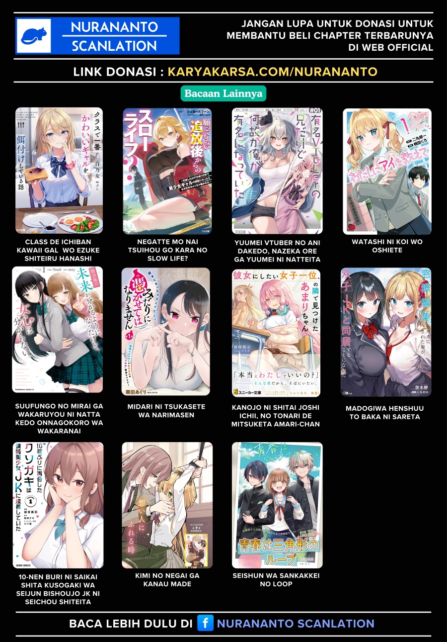 Yarikonda ren’ai game no akuyaku ni tensei shita node, gensaku chishiki de hiroin o kōryaku shimasu Chapter 04.5 Bahasa Indonesia