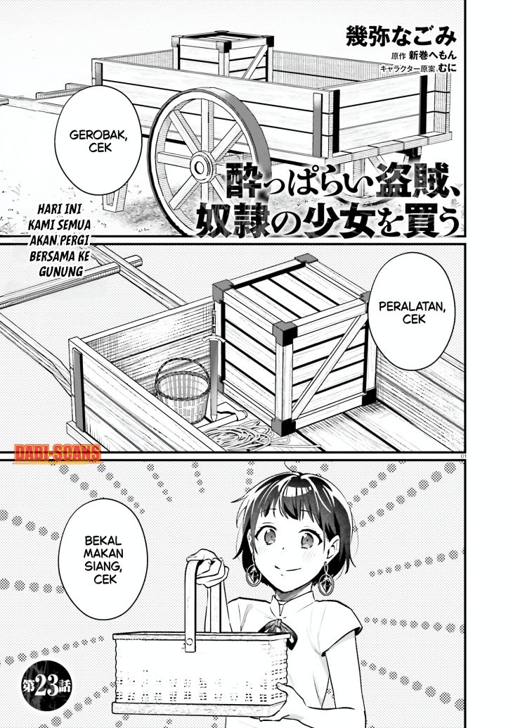 Yopparai Touzoku, Dorei no Shoujo wo Kau Chapter 23 Bahasa Indonesia