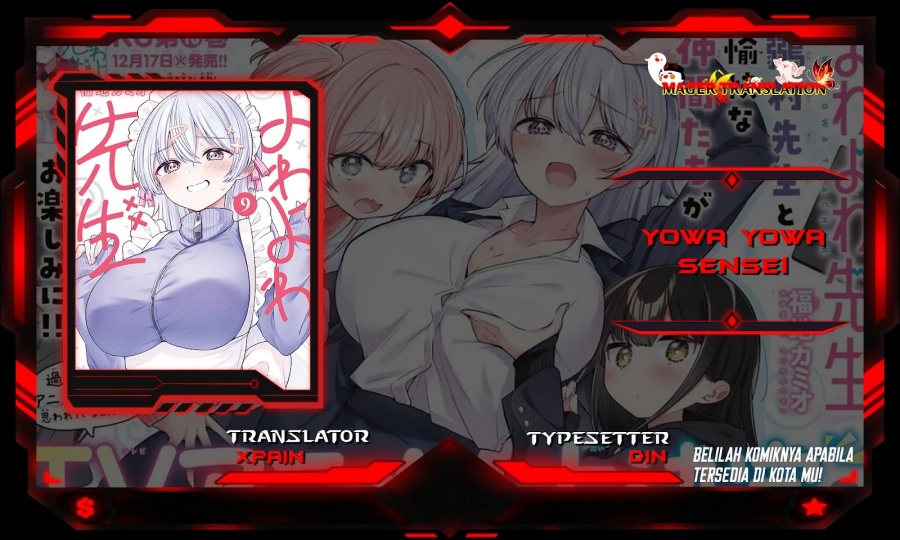 Yowa Yowa Sensei Chapter 17 Bahasa Indonesia