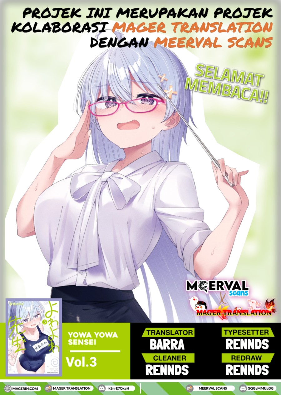 Yowa Yowa Sensei Chapter 22 Bahasa Indonesia