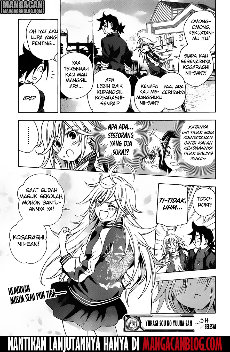 Yuragisou no Yuuna-san Chapter 74 Bahasa Indonesia