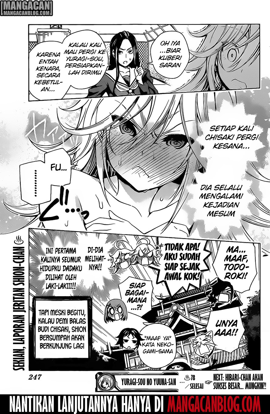 Yuragisou no Yuuna-san Chapter 78 Bahasa Indonesia