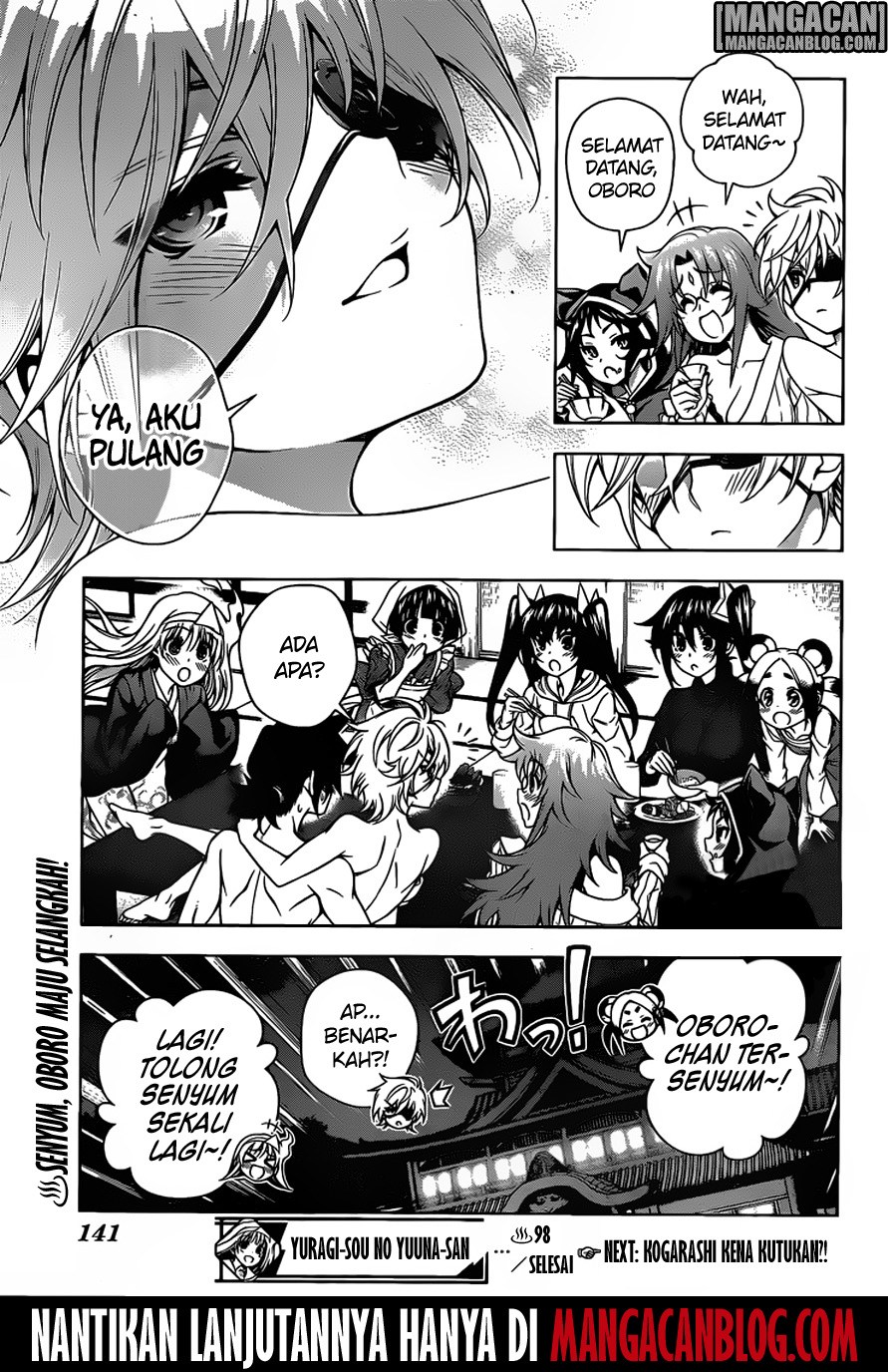 Yuragisou no Yuuna-san Chapter 98 Bahasa Indonesia