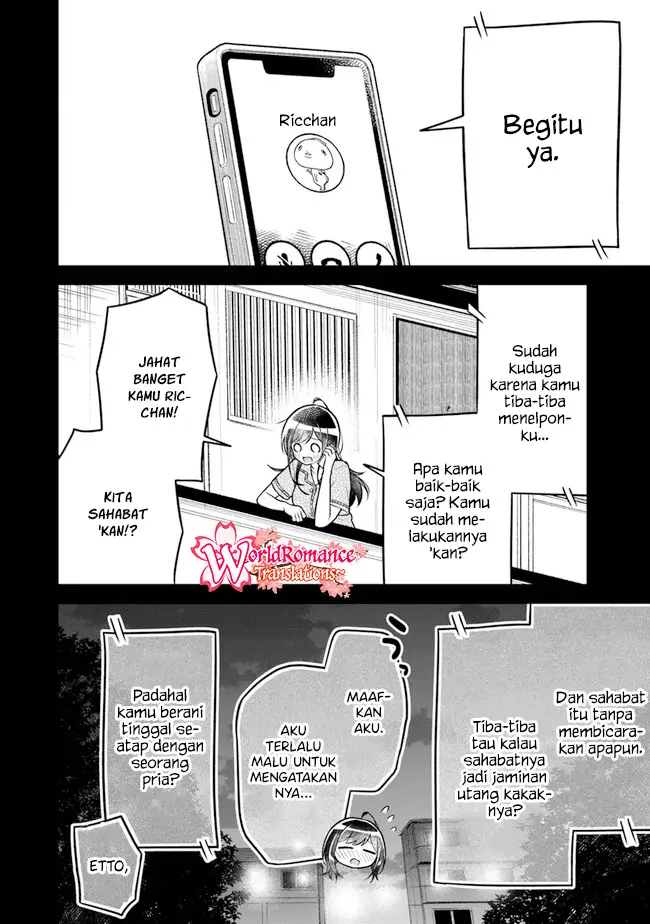 Yuujin ni 500 Yen Kashitara Shakkin no Kata ni Imouto wo Yokoshite Kita Nodakeredo, Ore wa Ittai Dou Sureba Iindarou Chapter 04 Bahasa Indonesia