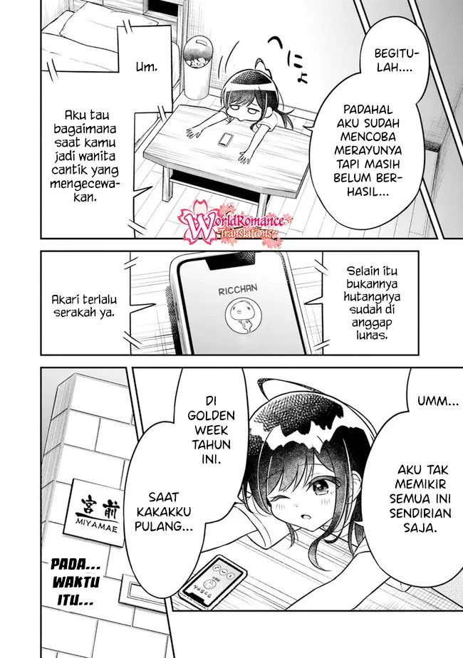 Yuujin ni 500 Yen Kashitara Shakkin no Kata ni Imouto wo Yokoshite Kita Nodakeredo, Ore wa Ittai Dou Sureba Iindarou Chapter 04 Bahasa Indonesia