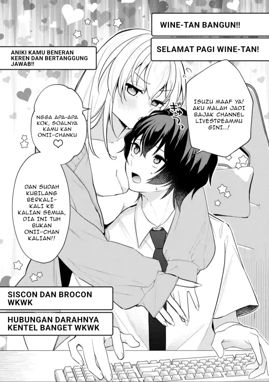 Yuumei VTuber no Ani Dakedo Nazeka Ore ga Yuumei ni Natteita Chapter 12.1 Bahasa Indonesia