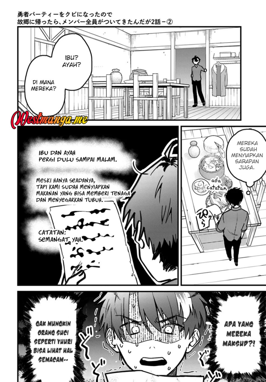 Yuusha Party wo Kubi ni Natta node Kokyou ni Kaettara, Member Zenin ga Tsuitekitandaga Chapter 02.2 Bahasa Indonesia